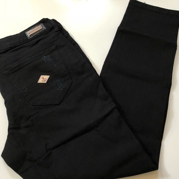 70% OFF ⬇️$110 Black Distressed Mid-Waist Jeans 14 - Picture 5 of 8